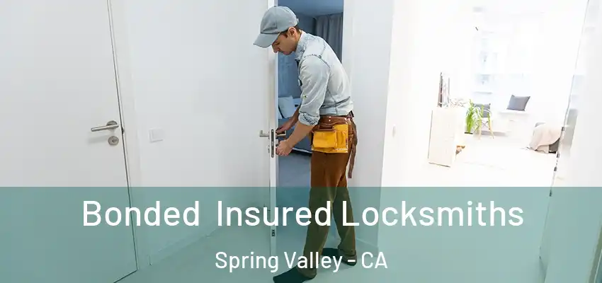 Bonded Insured Locksmiths Spring Valley - CA