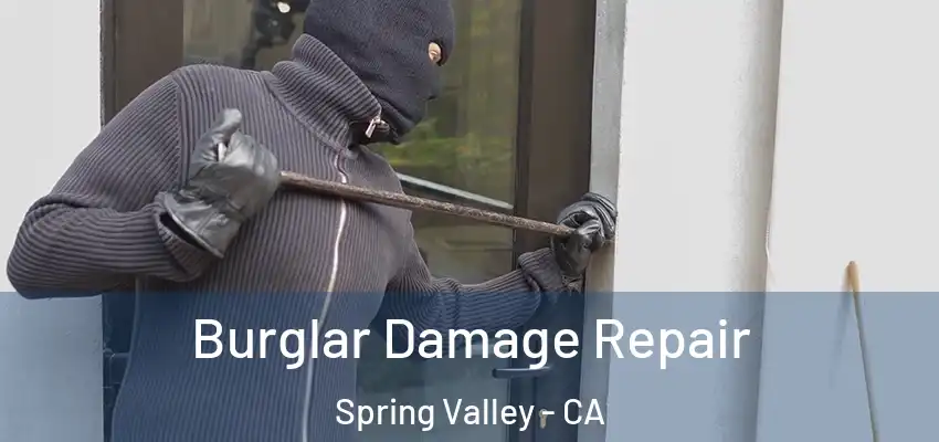 Burglar Damage Repair Spring Valley - CA