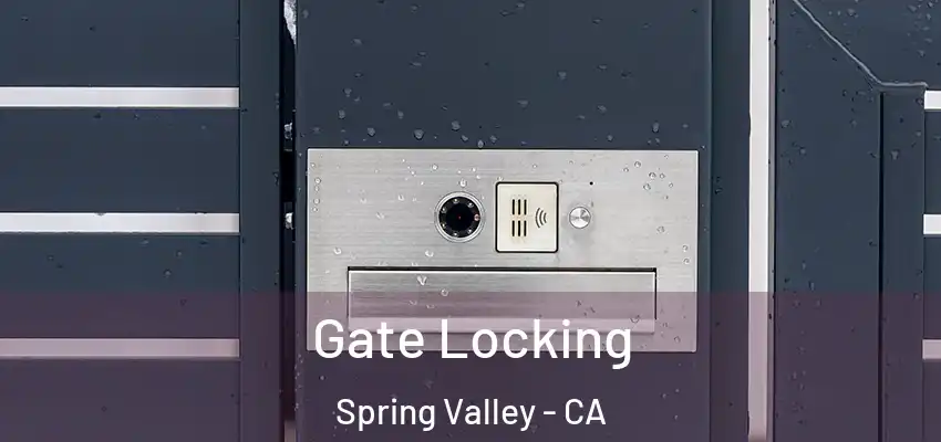 Gate Locking Spring Valley - CA